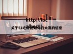 关于51吃瓜视频每日大赛的信息